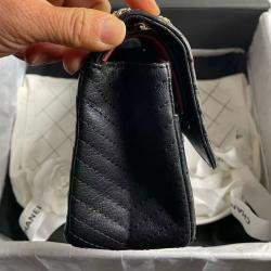 Pre Owned Chanel Black 2.55 Small Flap Bag
