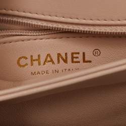 Pre Owned Chanel Pink Quilted Leather Small Trendy CC Flap Bag