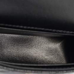 Chanel Black Quilted Caviar Leather Nano Coco Handle Chain Clutch