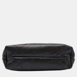 Chanel Black Shiny Calf Leather Mini 22 Shoulder Bag