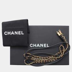 Chanel Black Shiny Calf Leather Mini 22 Shoulder Bag