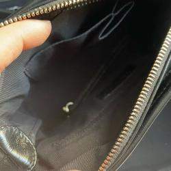 Chanel Black & Metallic Leather Small Gabrielle Hobo Bag