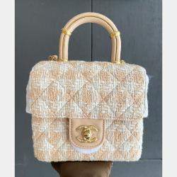 Chanel Multicolor Tweed Box Handbag