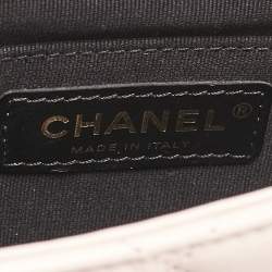 Pre Owned Chanel Pink/Black Braided Leather Mini My Own Frame Flap Bag 