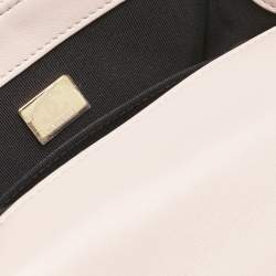 Pre Owned Chanel Pink/Black Braided Leather Mini My Own Frame Flap Bag 