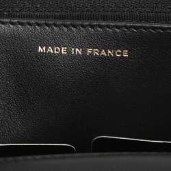 Chanel Black Quilted Caviar Leather Boy Wallet On Chain