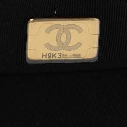 Chanel Black Quilted Caviar Leather Boy Wallet On Chain