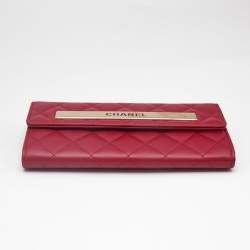 Chanel Pink Quilted Leather Trendy CC Flap Wallet