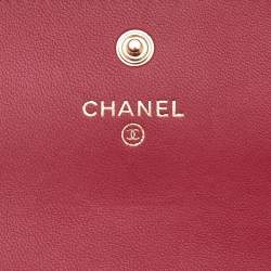 Chanel Pink Quilted Leather Trendy CC Flap Wallet