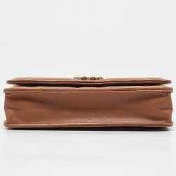 Chanel Brown Quilted Leather 19 Flap Wallet on Chain