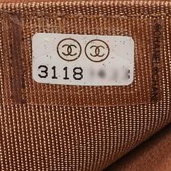 Chanel Brown Quilted Leather 19 Flap Wallet on Chain