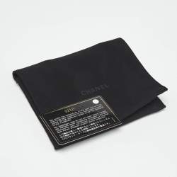 Pre Owned Chanel Black Denim Mood Chain Clutch