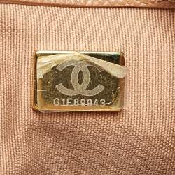 Pre Owned Chanel Tan Quilted Caviar Leather Mini Duma Backpack