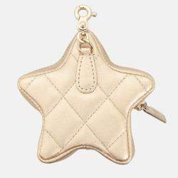Pre Owned Chanel Sheepskin Star Coin Purse