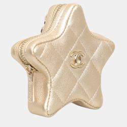 Pre Owned Chanel Sheepskin Star Coin Purse