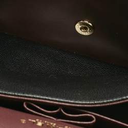 Pre Owned Chanel Black Quilted Caviar Leather Jumbo Classic Double Flap Bag