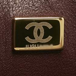 Pre Owned Chanel Black Quilted Caviar Leather Jumbo Classic Double Flap Bag