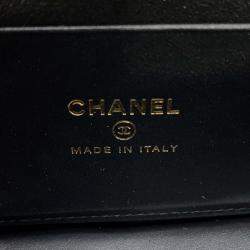 Pre Owned Chanel Cc Logo Vanity Case Black Caviar Leather