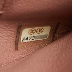 Pre Owned Chanel Old Rose Quilted Leather Trendy CC Medium Top Handle Bag