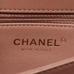 Pre Owned Chanel Old Rose Quilted Leather Trendy CC Medium Top Handle Bag