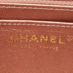 Pre Owned Chanel Rose Gold Quilted Leather Reissue 2.55 Mini Flap Bag