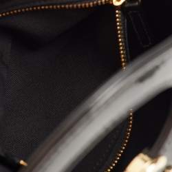 Pre Owned Chanel Green/Black Quilted Patent Leather Petit 31 Shopping Bag