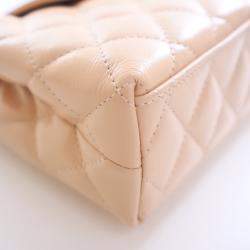 Pre Owned حقيبة تسوق شانيل كيلي جلد عجل متجعد نانو