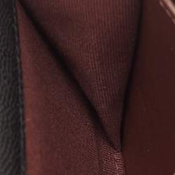 مملوكة مسبقًا محفظة بسلسلة شانيال سوداء جلد مبطن كافيار صغير