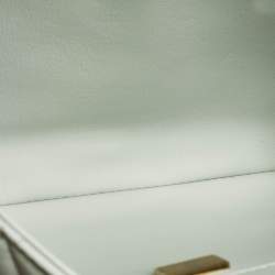 Pre Owned Chanel Trendy CC Small Mint Green Quilted Leather Top Handle Bag