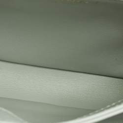 Pre Owned Chanel Trendy CC Small Mint Green Quilted Leather Top Handle Bag