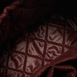 Pre Owned Chanel Medium Black Quilted Caviar Leather Curvy Cosmetic Case