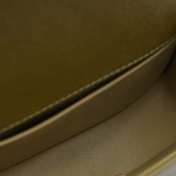 Pre Owned Chanel Boy Small Green Quilted Caviar Leather Messenger Bag