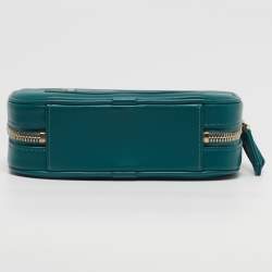 Pre Owned Chanel CC Mania Camera Case Green Leather Waist Bag