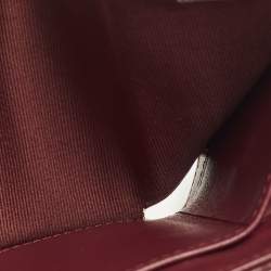 Pre Owned Chanel 19 Burgundy Quilted Leather Trifold Wallet