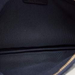 Pre Owned حقيبة شانيل Boy جلد مبطن كافيار أزرق حجم متوسط