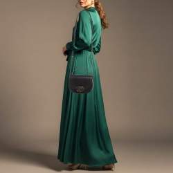 Pre Owned Chanel Coco Curve Small Black Quilted Leather Flap Bag