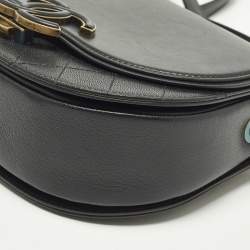 Pre Owned Chanel Coco Curve Small Black Quilted Leather Flap Bag