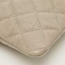 Pre Owned حقيبة صغيرة شانيل بوي متوسطة جلد مبطن كحلي