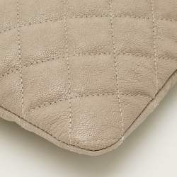 Pre Owned حقيبة صغيرة شانيل بوي متوسطة جلد مبطن كحلي