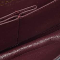 Pre Owned Chanel Classic Double Flap Medium Black Chevron Caviar Leather Shoulder Bag