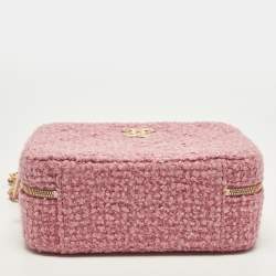 مملوكة مسبقًا حقيبة شانيل CC فيليجري فايتي جلد أسود/ أزرق كحلي صغيرة مبطنة