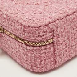 مملوكة مسبقًا حقيبة شانيل CC فيليجري فايتي جلد أسود/ أزرق كحلي صغيرة مبطنة