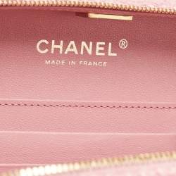 مملوكة مسبقًا حقيبة شانيل CC فيليجري فايتي جلد أسود/ أزرق كحلي صغيرة مبطنة