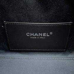 مملوكة مسبقًا حقيبة شانيل شانيل25 يد كافيار جلد أسود حجم صغير