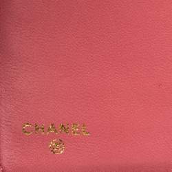 Chanel Pink Leather Porte Bonheur Bifold Wallet