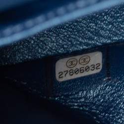 Pre Owned Chanel Iridescent Caviar Quilted Leather Medium Classic Double Flap Bag