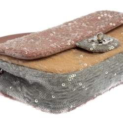 Pre Owned Chanel Multicolor Sequin Flap Bag
