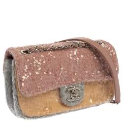 Pre Owned Chanel Multicolor Sequin Flap Bag