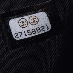 Pre Owned Chanel Black Caviar Leather Small CC Filigree Flap Wallet