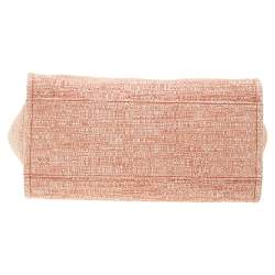 مملوكة مسبقًا Chanel Bronze/White Woven Canvas And Raffia Large Deauville Bag